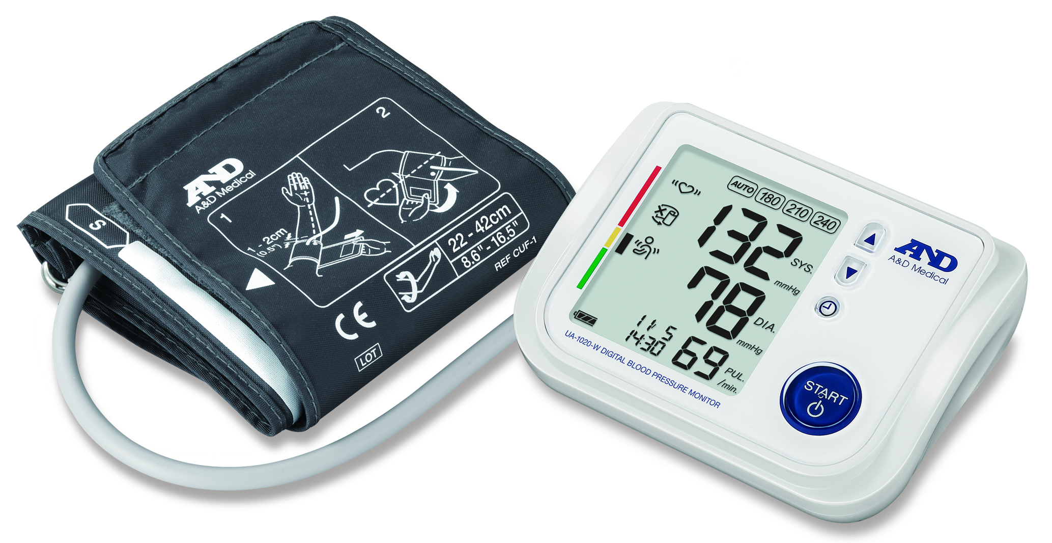 A&D Medical UA-1020-W Blood Pressure Monitor